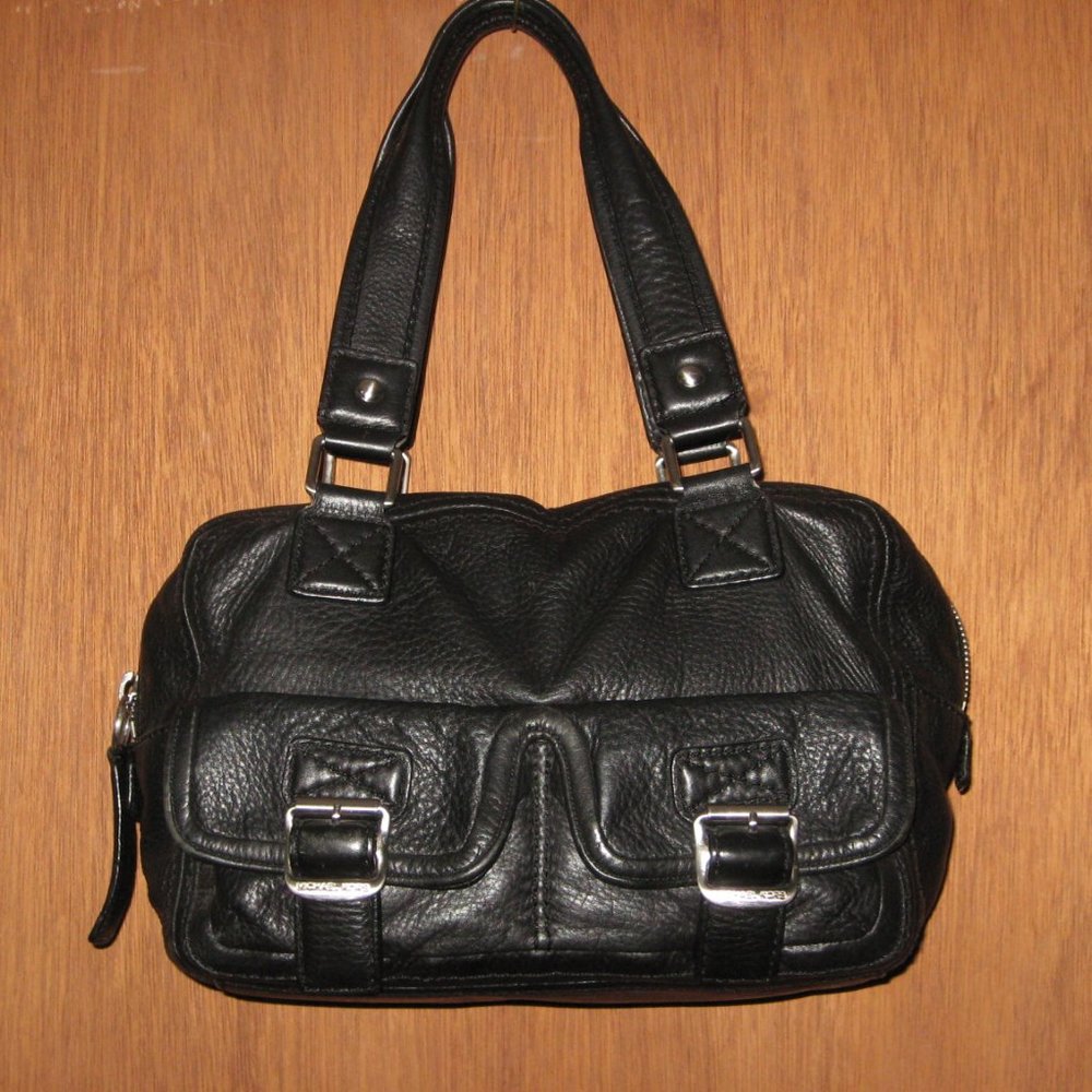 Vintage Michael Kors Black Pebbled Leather Purse